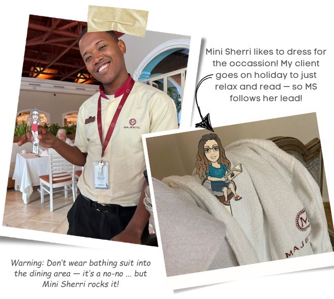 Mini Sherri LOVES Majestic resorts and attending the spa treatments