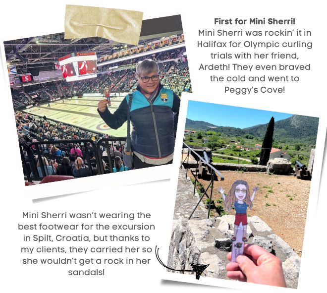 Mini Sherri at the Halifax Olympic curling trials and Spilt, Croatia excursion